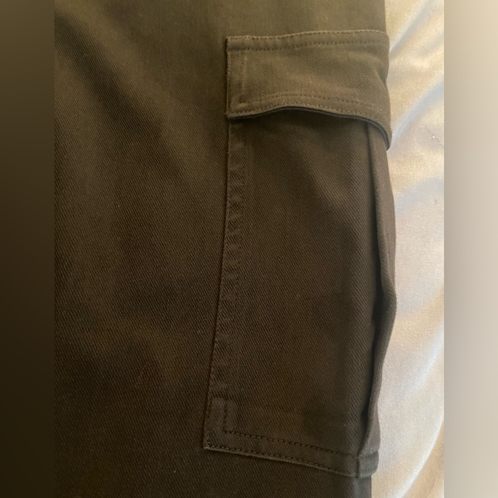 Halara Black Cotton Pull-on Cargo Pant - Picture 3 of 6